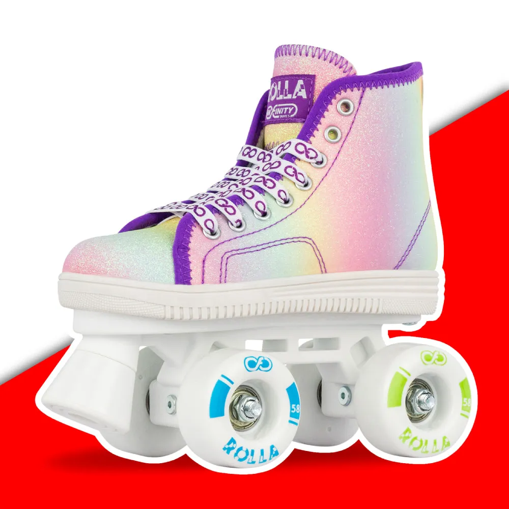 Warehouse Deal | ROLLA Rainbow Glitter - Roller Skates by infinity