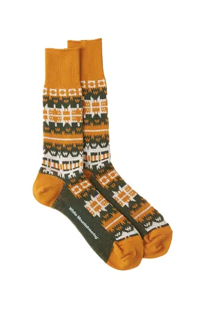 White Mountaineering / NORDIC PATTERN SOCKS - WM2473819/CAMEL