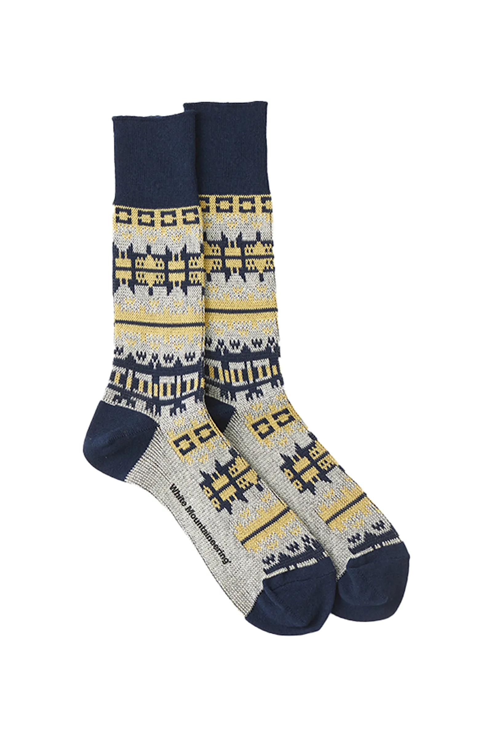 White Mountaineering / NORDIC PATTERN SOCKS - WM2473819/NAVY