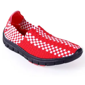 Wisconsin Badgers Woven Colors Comfy Slip On Shoes