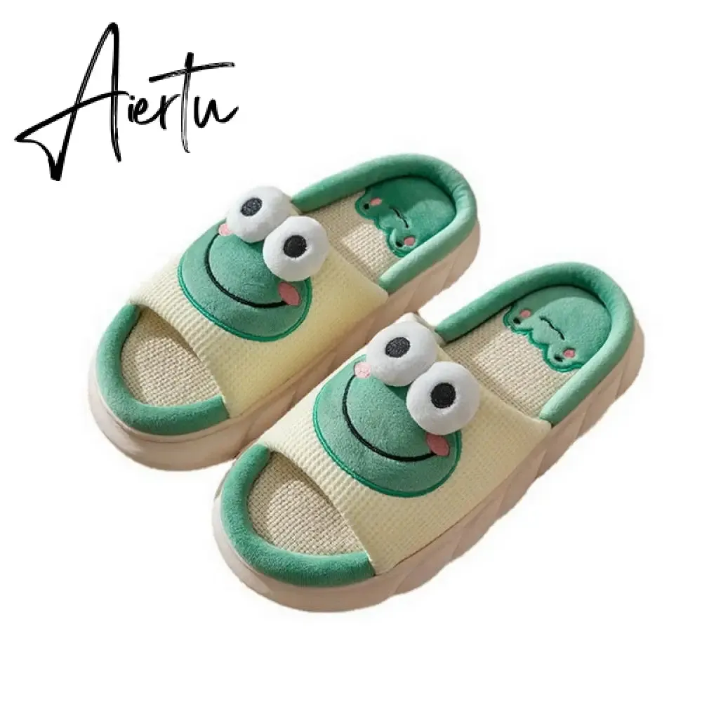 Women Cow Slippers Cute Cartoon Soft Cloud Platform Indoor Shoes Summer Female Home Slides Thick Sole Sandals Male House Slipper