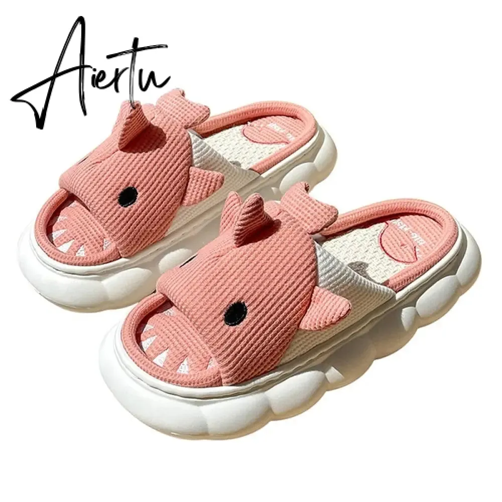 Women Cow Slippers Cute Cartoon Soft Cloud Platform Indoor Shoes Summer Female Home Slides Thick Sole Sandals Male House Slipper