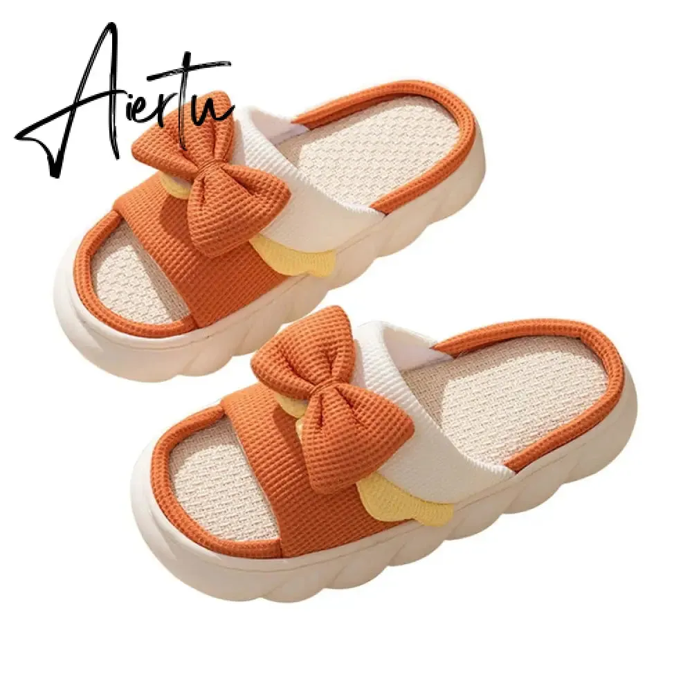 Women Cow Slippers Cute Cartoon Soft Cloud Platform Indoor Shoes Summer Female Home Slides Thick Sole Sandals Male House Slipper