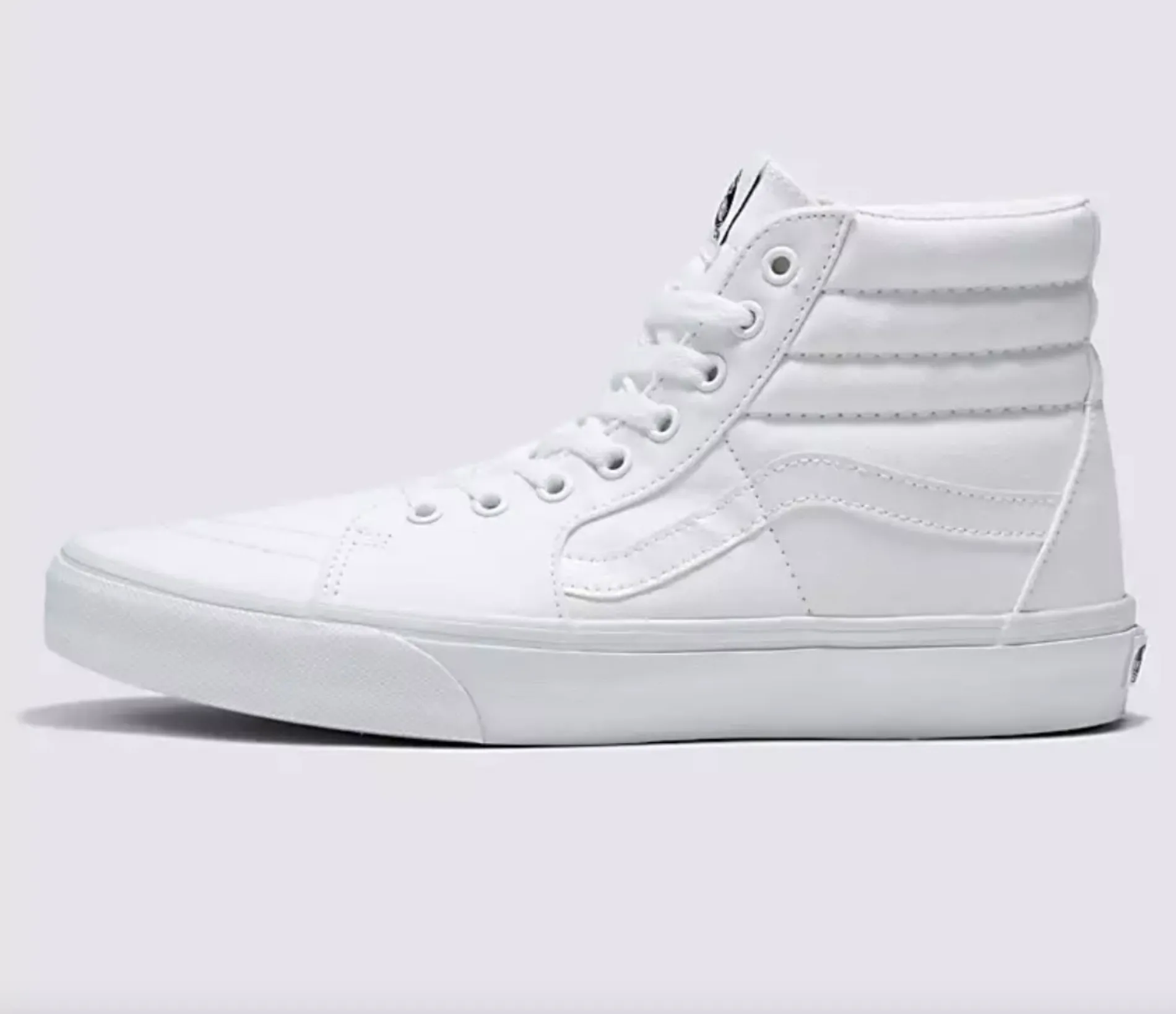 Women's size 8.5 White Sk8-Hi Vans - Custom Order