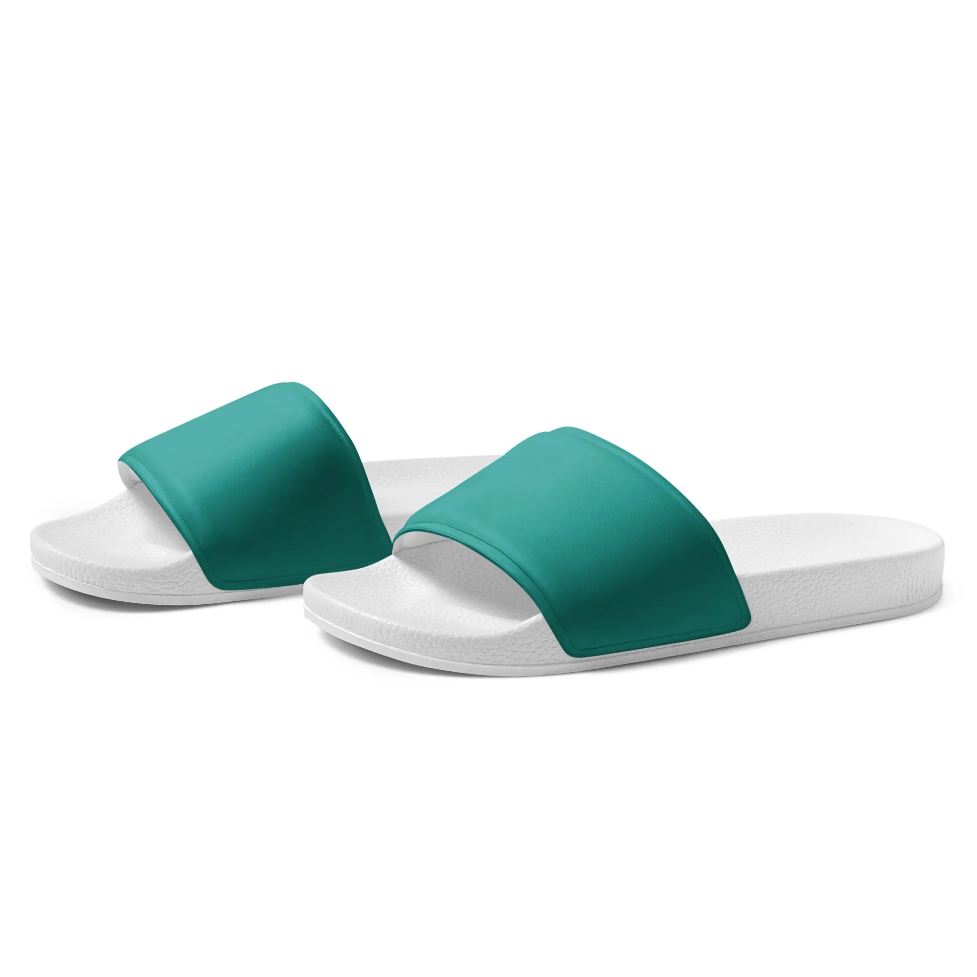 Women's Teal slides, Aqua Blue Women's sandals