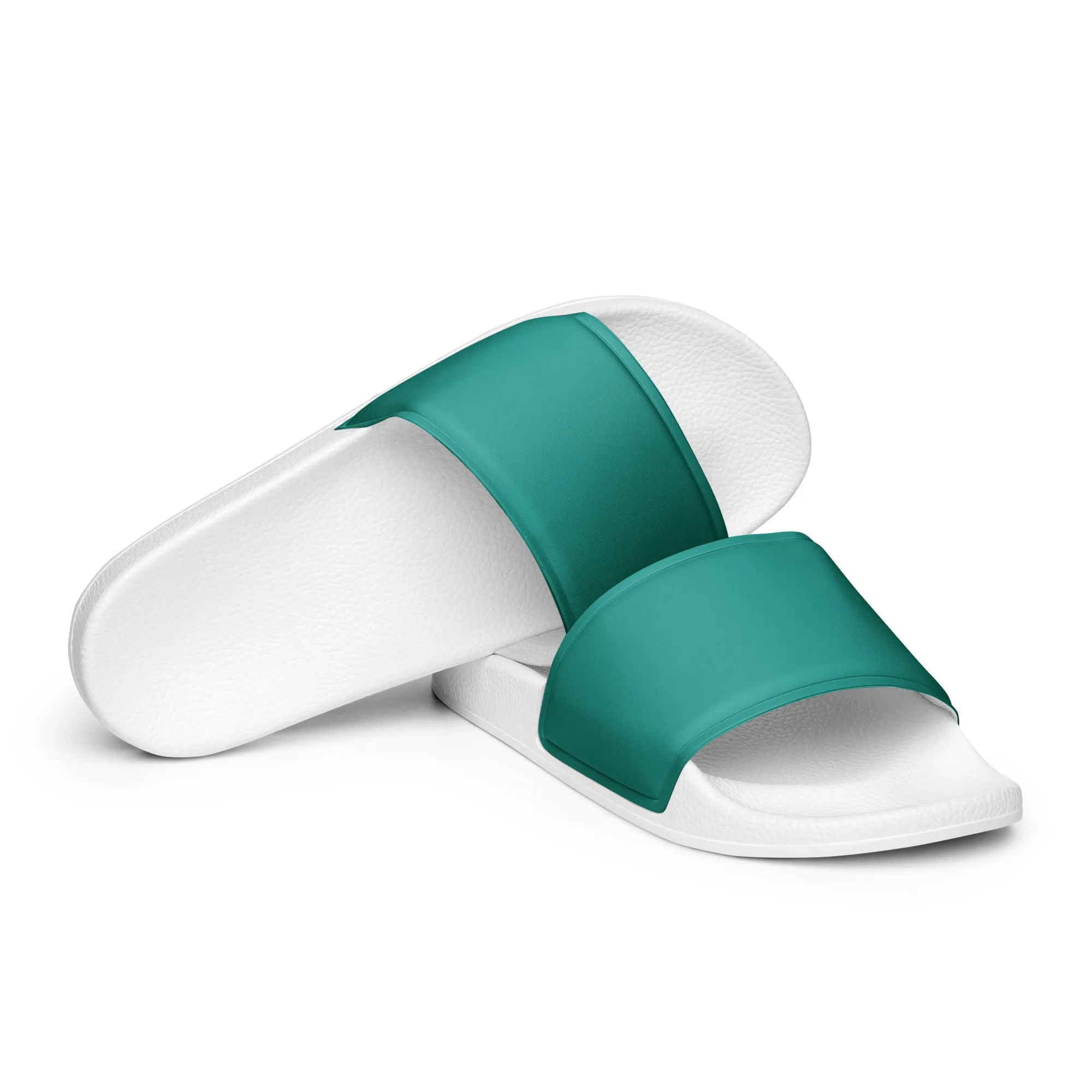 Women's Teal slides, Aqua Blue Women's sandals