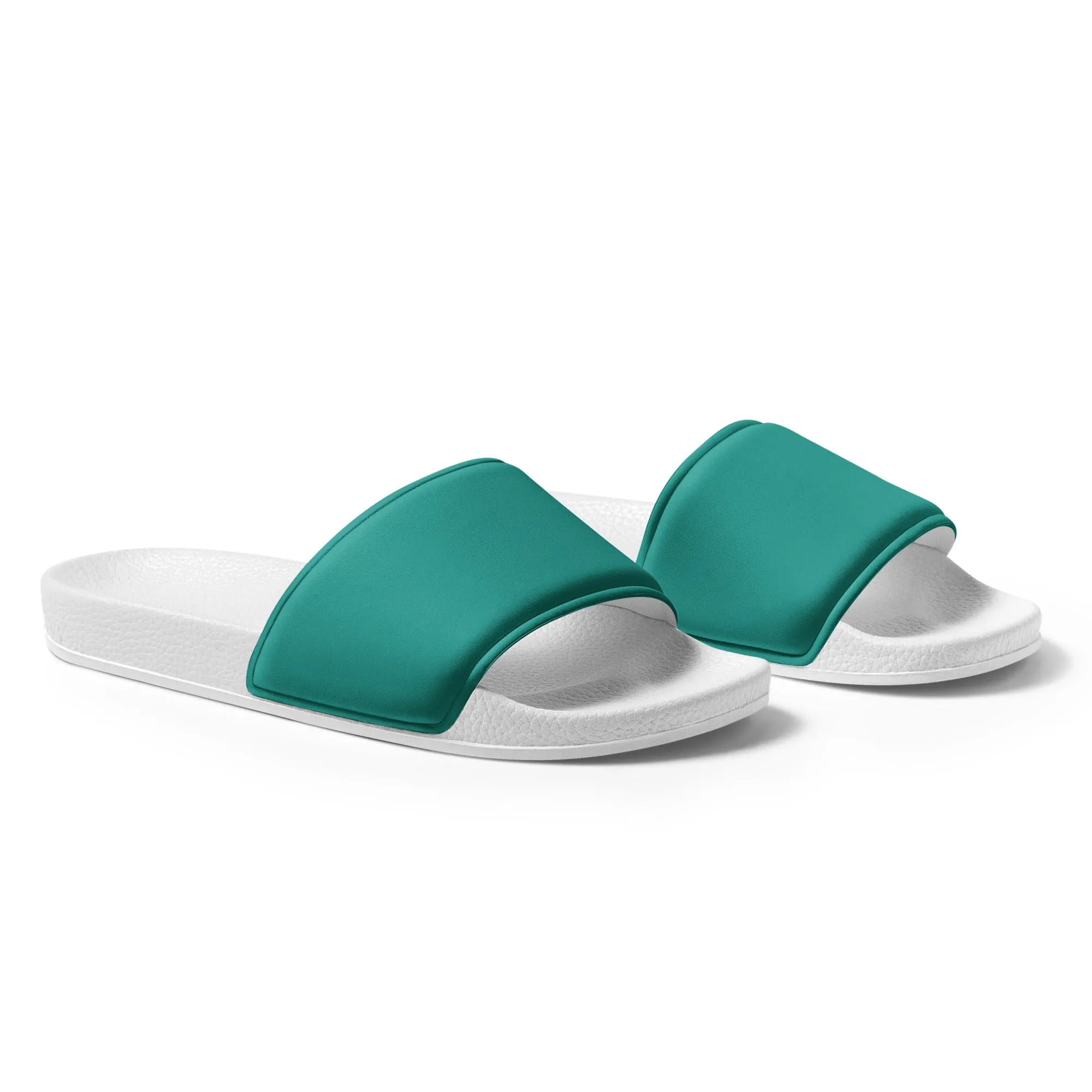 Women's Teal slides, Aqua Blue Women's sandals