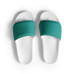 Women's Teal slides, Aqua Blue Women's sandals