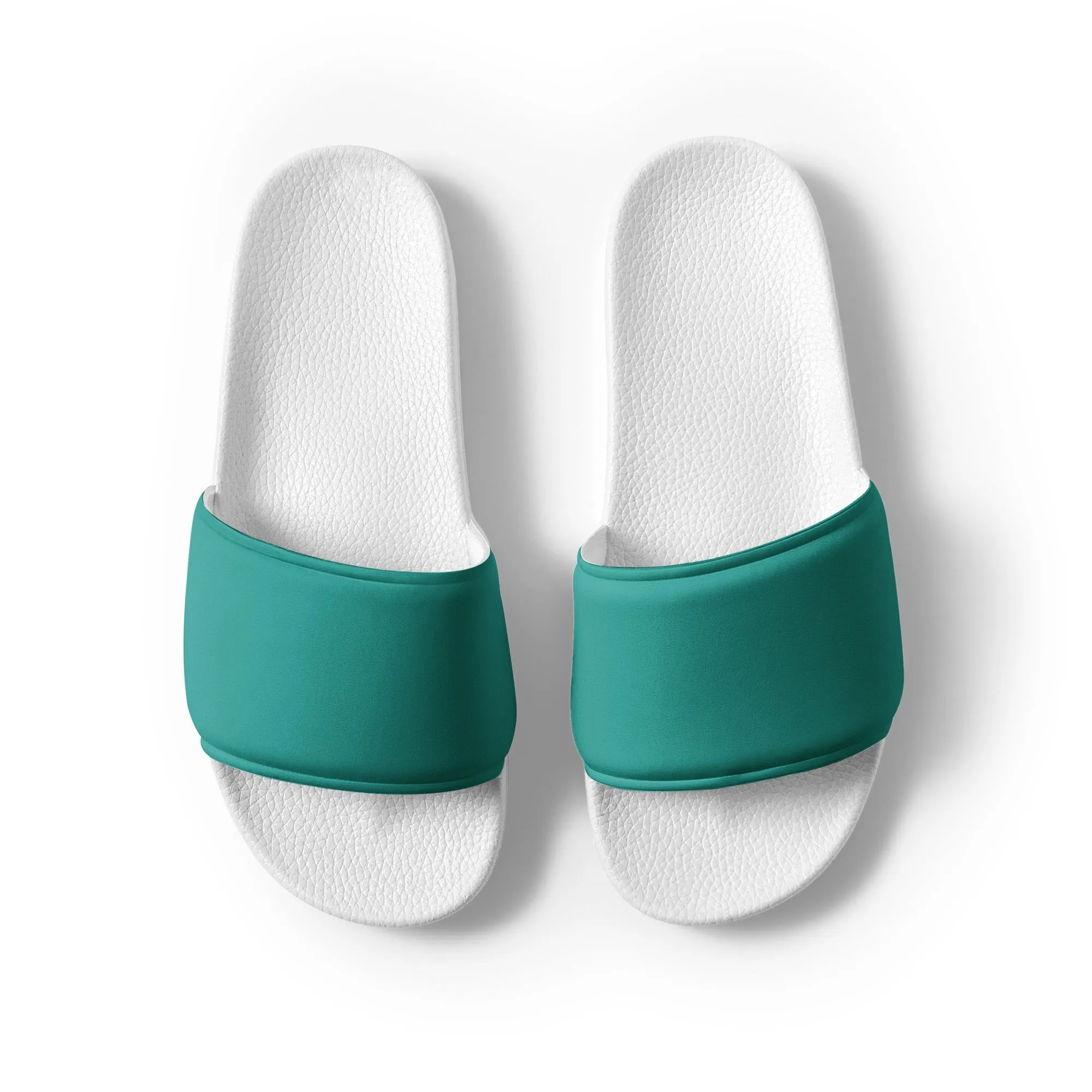 Women's Teal slides, Aqua Blue Women's sandals