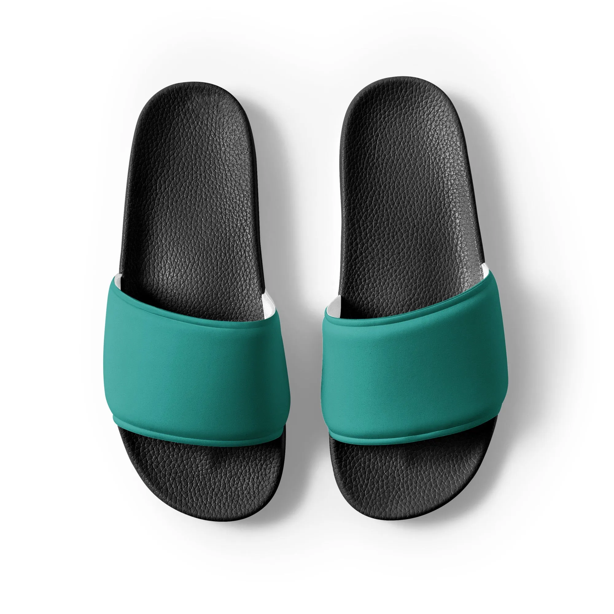 Women's Teal slides, Aqua Blue Women's sandals