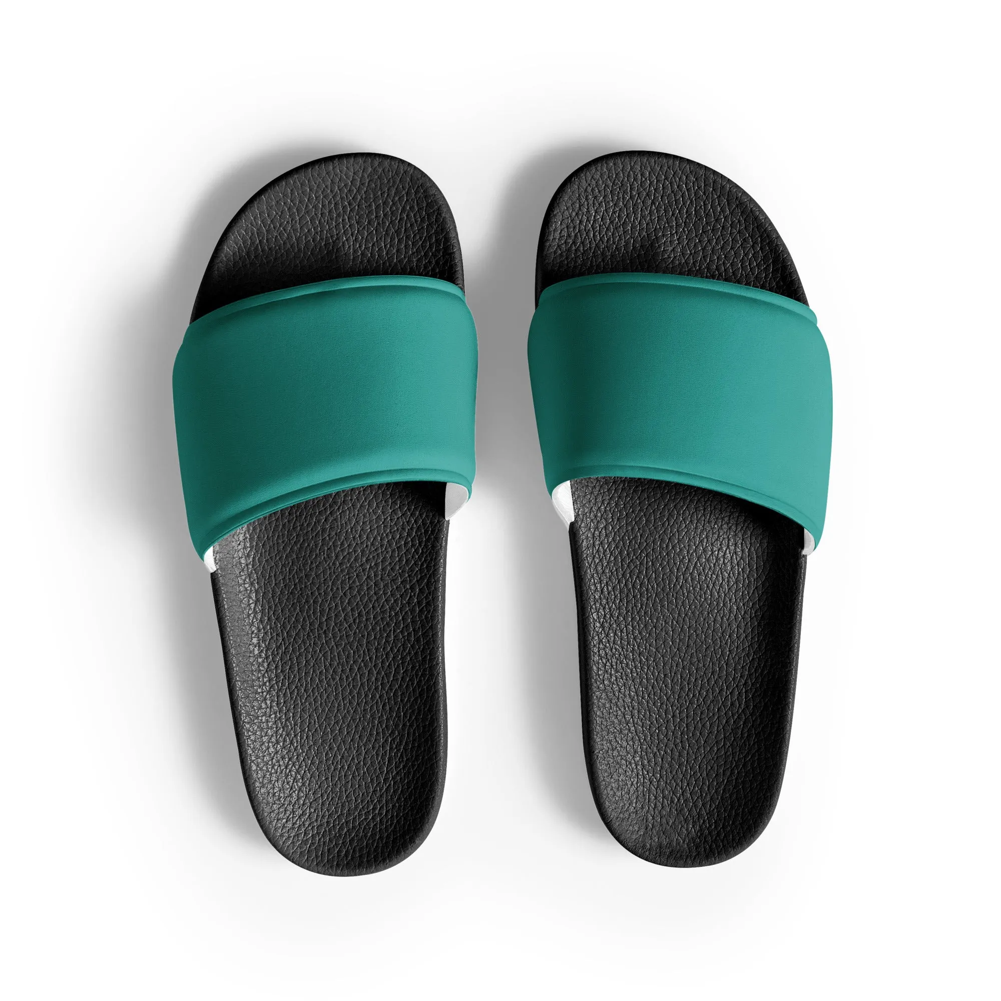 Women's Teal slides, Aqua Blue Women's sandals