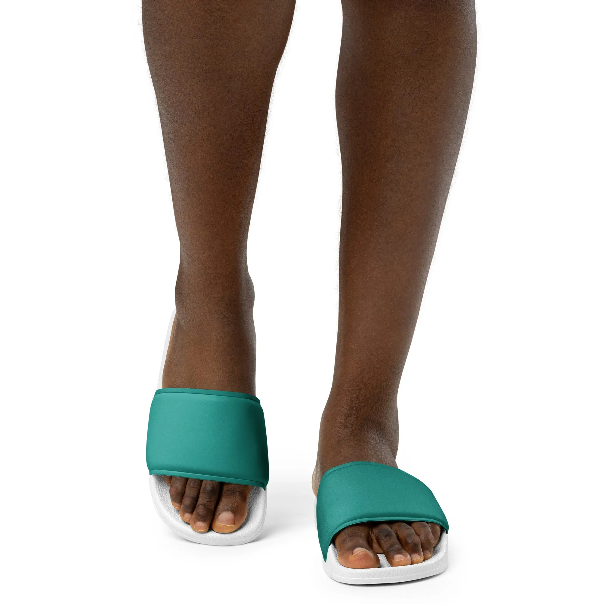 Women's Teal slides, Aqua Blue Women's sandals