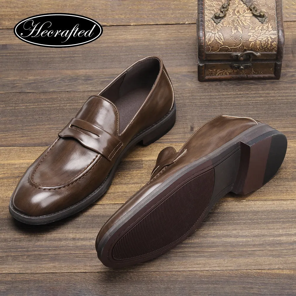 xiangtuibao Man loafers Brand Slip-On Comfortable  New Arrival Shoes Men Leather #KD801