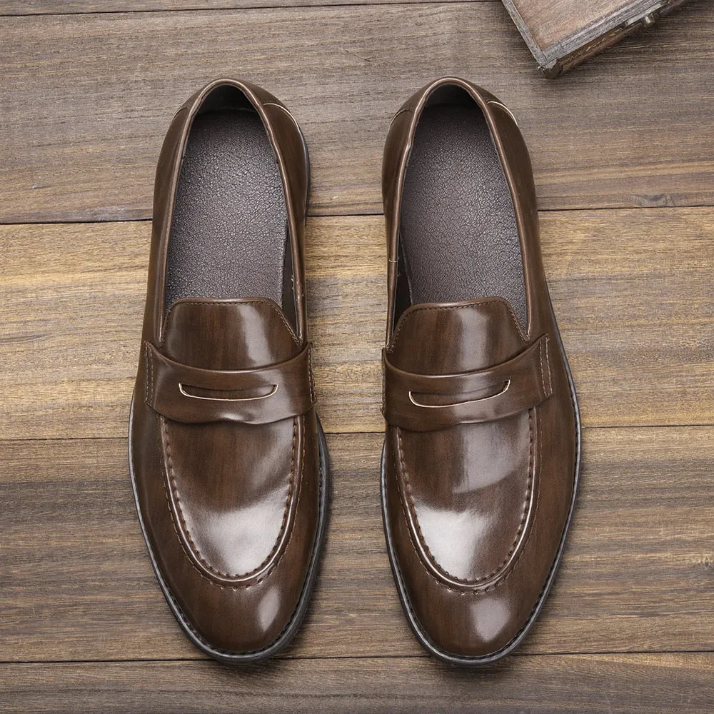 xiangtuibao Man loafers Brand Slip-On Comfortable  New Arrival Shoes Men Leather #KD801