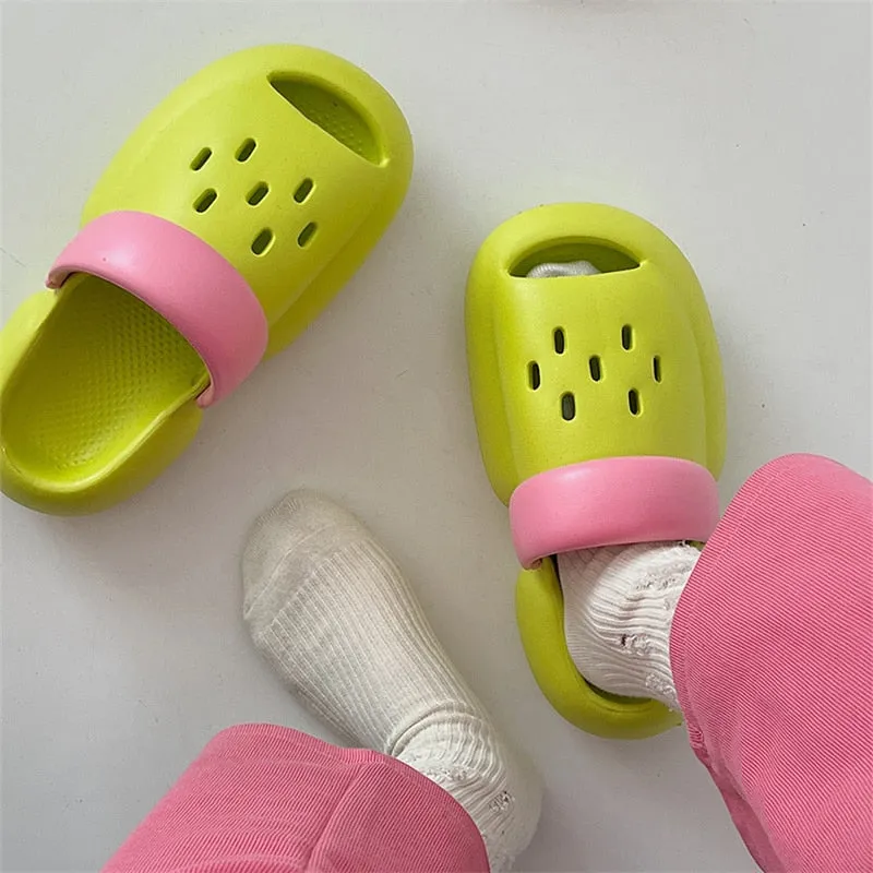 xiangtuibao Summer Sandals Women Shoes Platform Back Strap Casual Shoes Female Beach Sandals Thick Sole Flats Shoes Women Indoor Slippers